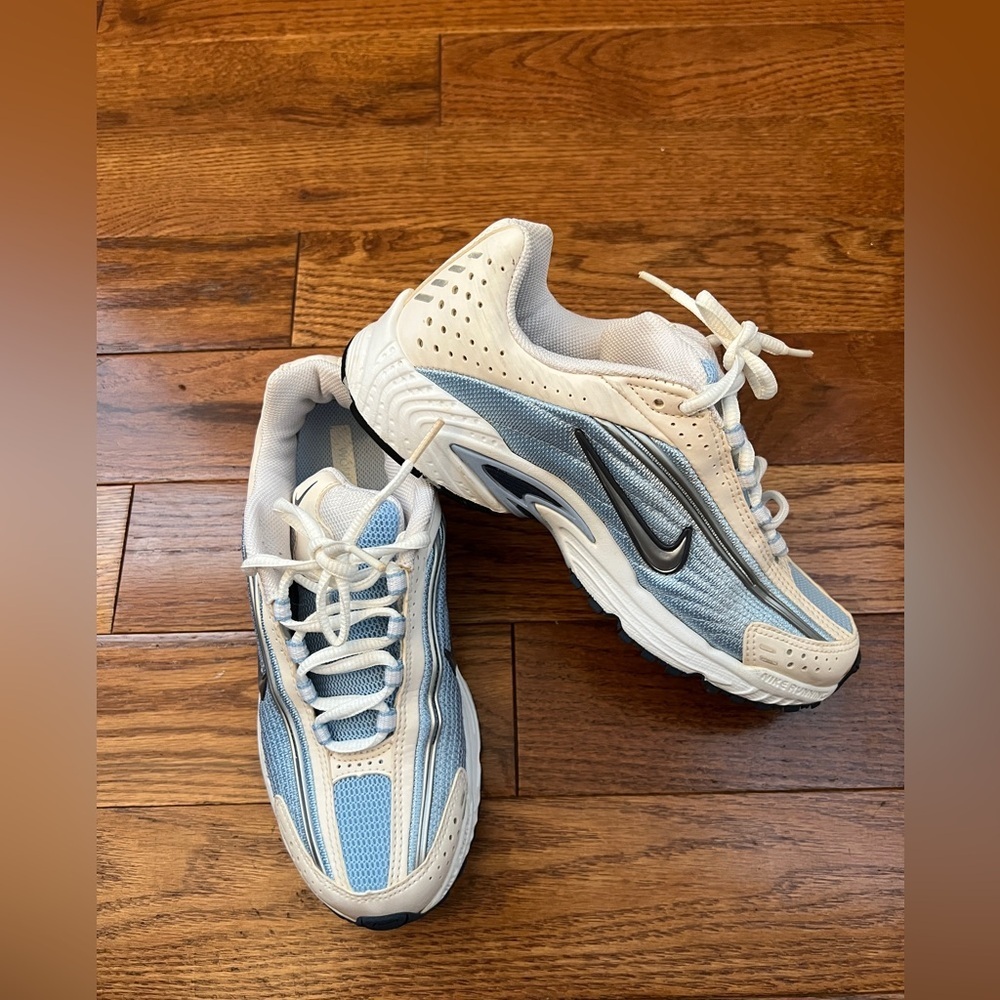 Nike Jet Stream 3 White Blue Vintage Shoes  Y2K Women’s Sz 6